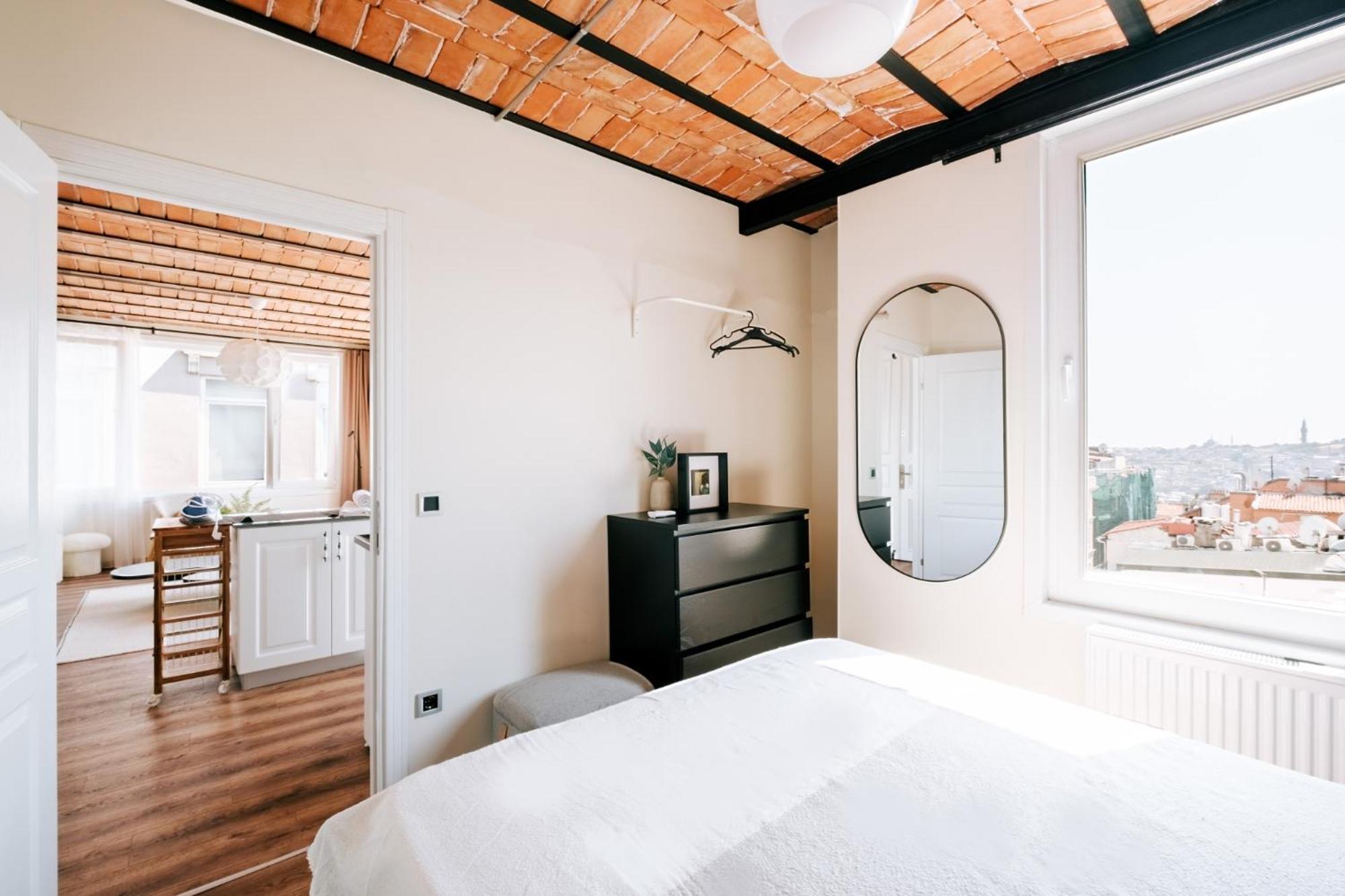 Flat W City View Near Galata Tower In Istiklal Ave Apartamento Istambul Exterior foto