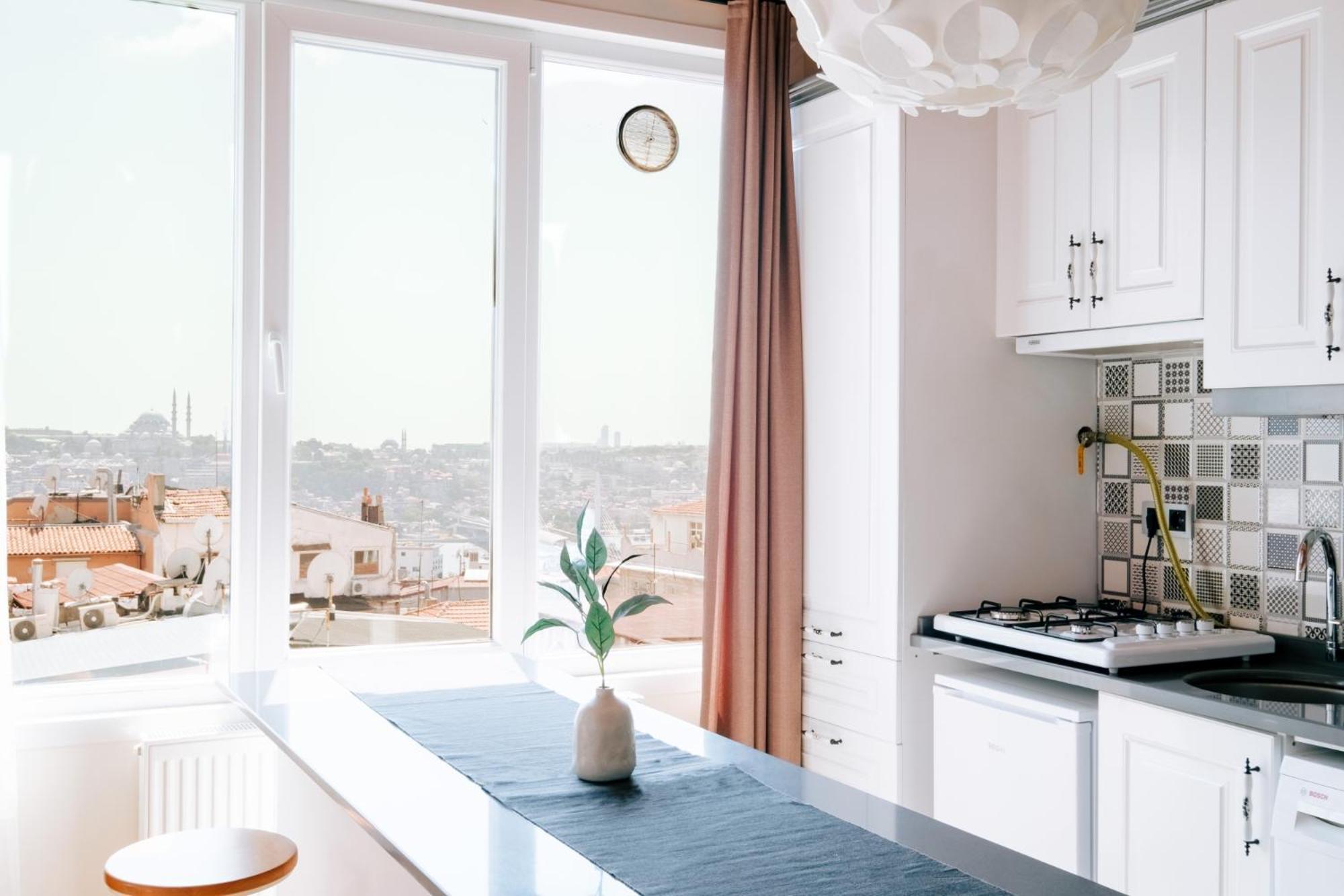 Flat W City View Near Galata Tower In Istiklal Ave Apartamento Istambul Exterior foto